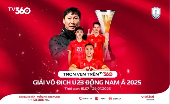 TV360 phát sóng giải trọn vẹn giải U23 Đông Nam Á